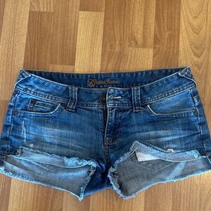 Guess Vintage Distressed Blue Denim Jean Shorts